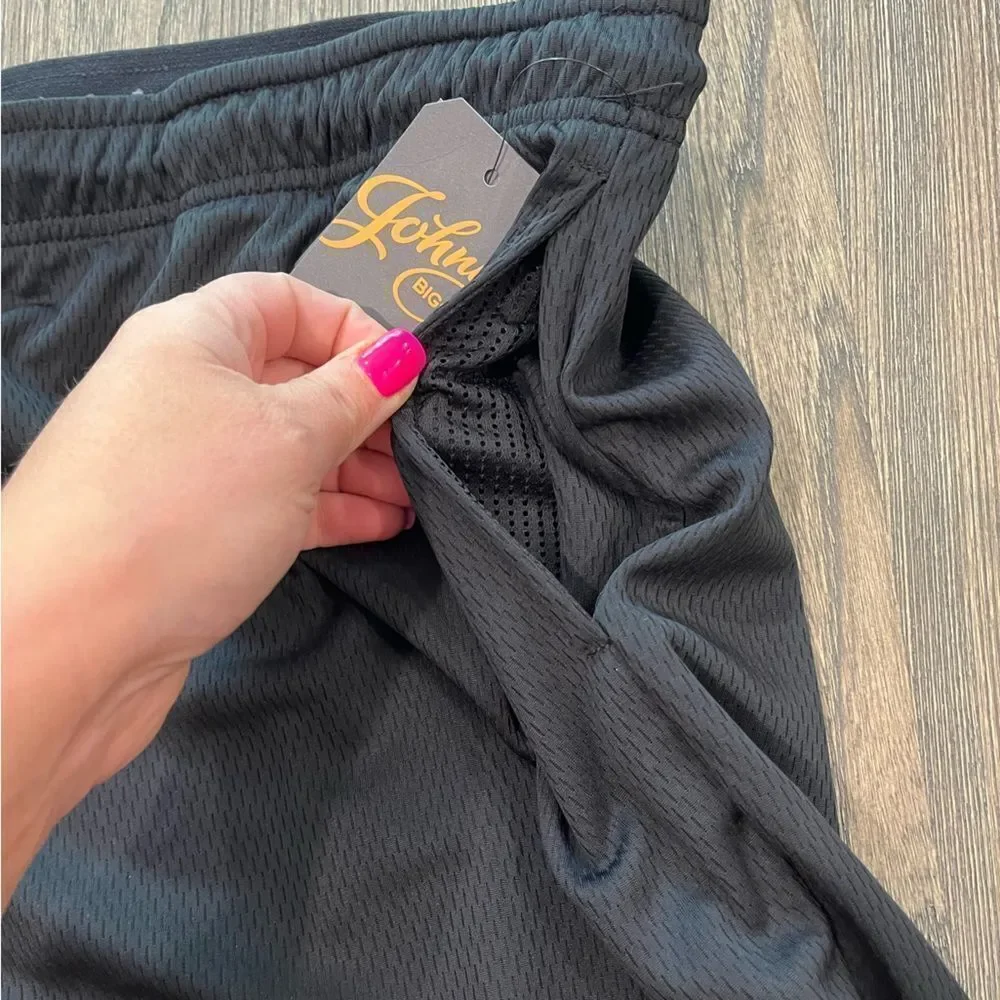 NWT Johnny Bigg Active Textured Knit Shorts Black Size 9X